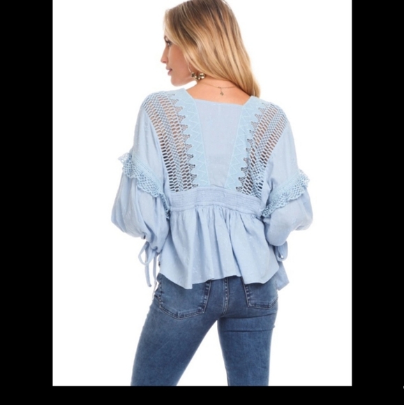 Free People Drive You Mad boho Blouse size xs - Picture 5 of 16